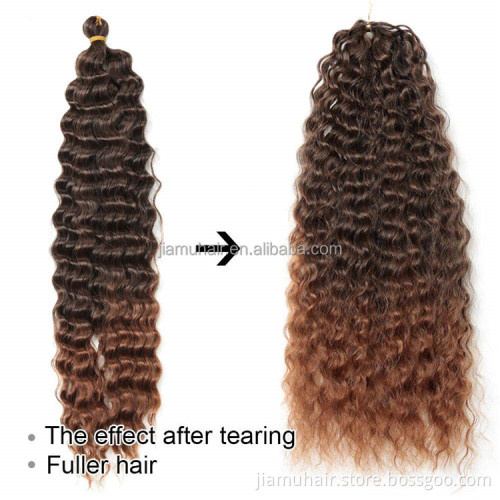 Deep Twist Crochet Hair Synthetic Afro Curls Deep Wave Twist Braiding Hair Extensions